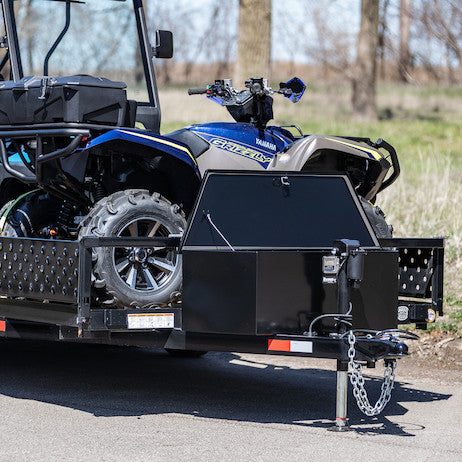 35 Inch Wide Gloss Black Steel Trailer Tongue Truck Box