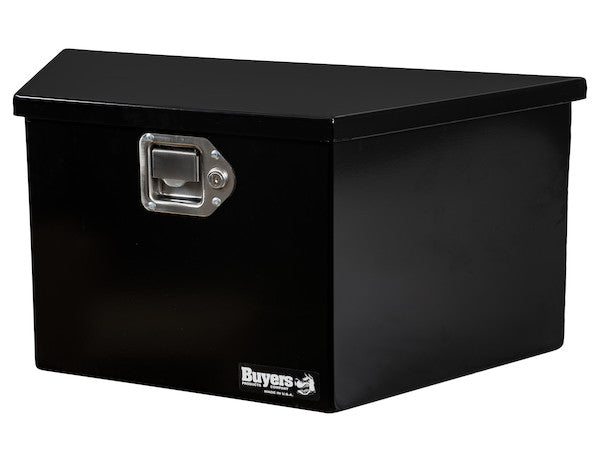 27 Inch Wide Gloss Black Steel Trailer Tongue Truck Box