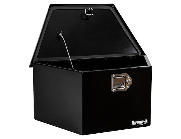 27 Inch Wide Gloss Black Steel Trailer Tongue Truck Box