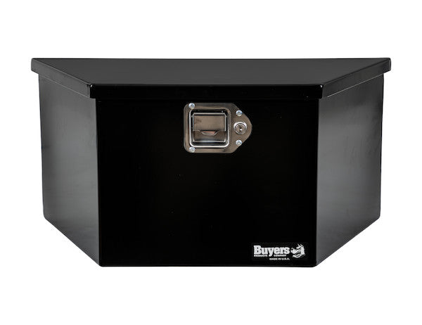 27 Inch Wide Gloss Black Steel Trailer Tongue Truck Box