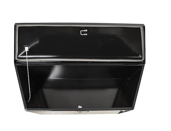49 Inch Wide Gloss Black Steel Trailer Tongue Truck Box