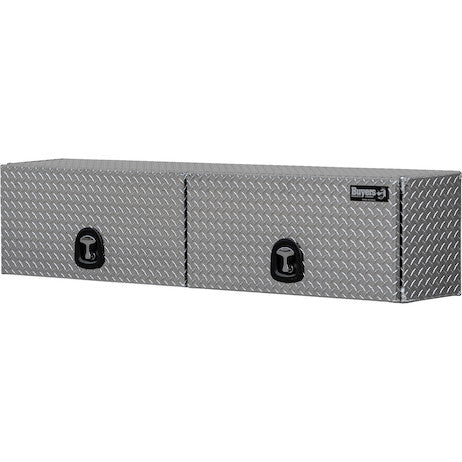 18x16x88 Inch Diamond Tread Aluminum Topsider Truck Box with Flip-Up Doors