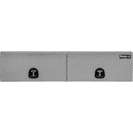 18x16x88 Inch Diamond Tread Aluminum Topsider Truck Box with Flip-Up Doors