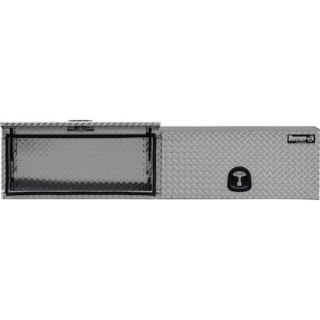 18x16x88 Inch Diamond Tread Aluminum Topsider Truck Box with Flip-Up Doors