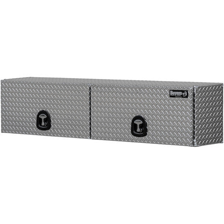 18x16x88 Inch Diamond Tread Aluminum Topsider Truck Box with Flip-Up Doors
