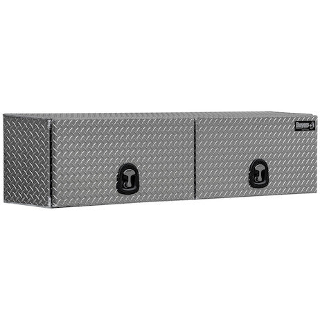 18x16x88 Inch Diamond Tread Aluminum Topsider Truck Box with Flip-Up Doors