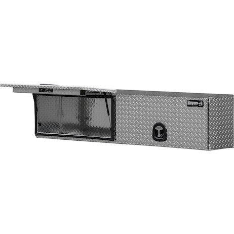18x16x88 Inch Diamond Tread Aluminum Topsider Truck Box with Flip-Up Doors