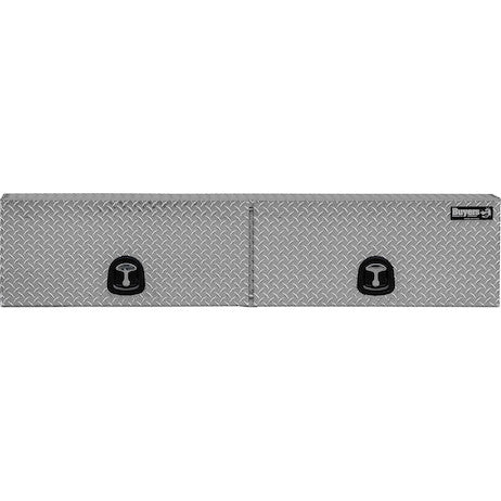 18x16x88 Inch Diamond Tread Aluminum Topsider Truck Box with Flip-Up Doors
