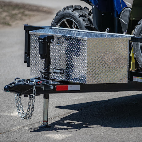 35 Inch Wide Diamond Tread Aluminum Trailer Tongue Truck Box