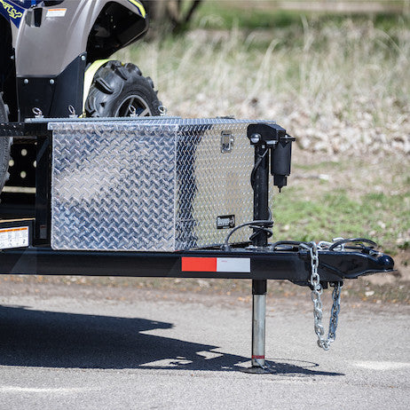 49 Inch Wide Diamond Tread Aluminum Trailer Tongue Truck Box