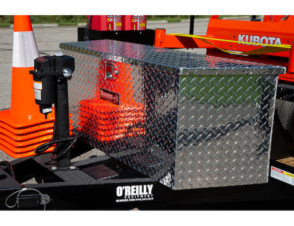 49 Inch Wide Diamond Tread Aluminum Trailer Tongue Truck Box