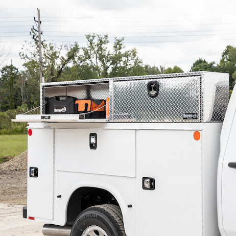 1701565 - 18x16x90 Inch Diamond Tread Aluminum Topsider Truck Box