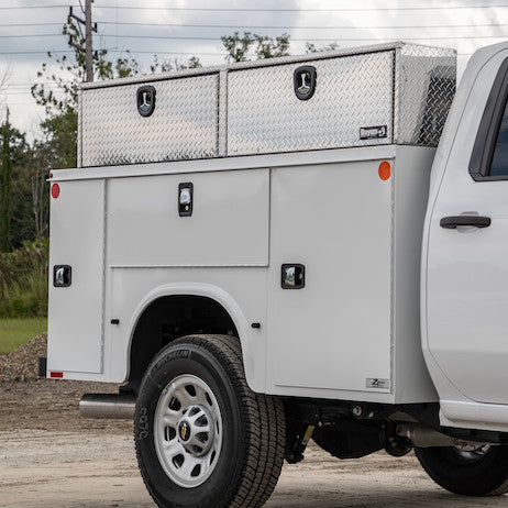 18x16x90 Inch Diamond Tread Aluminum Topsider Truck Box