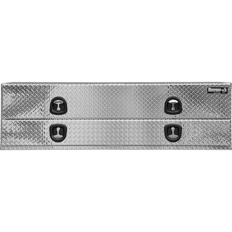 21x18x96 Inch Diamond Tread Aluminum Heavy-Duty Flatbed Contractor With Lower Door