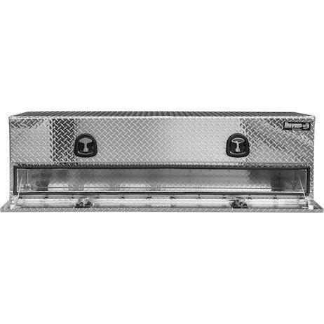 21x18x96 Inch Diamond Tread Aluminum Heavy-Duty Flatbed Contractor With Lower Door
