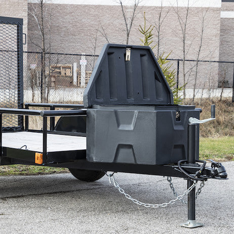 36 Inch Wide Black Poly Trailer Tongue Truck Box