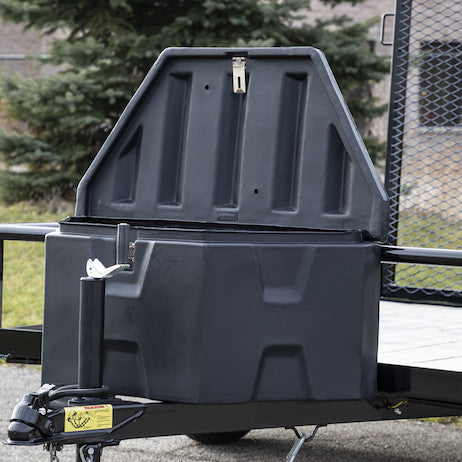 36 Inch Wide Black Poly Trailer Tongue Truck Box