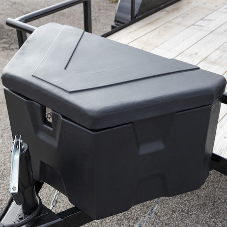 36 Inch Wide Black Poly Trailer Tongue Truck Box