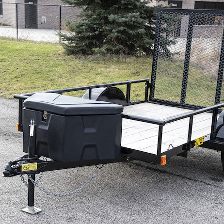 36 Inch Wide Black Poly Trailer Tongue Truck Box