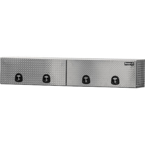 18x16x88 Inch Diamond Tread Aluminum Topsider Truck Box with Flip-Up Doors
