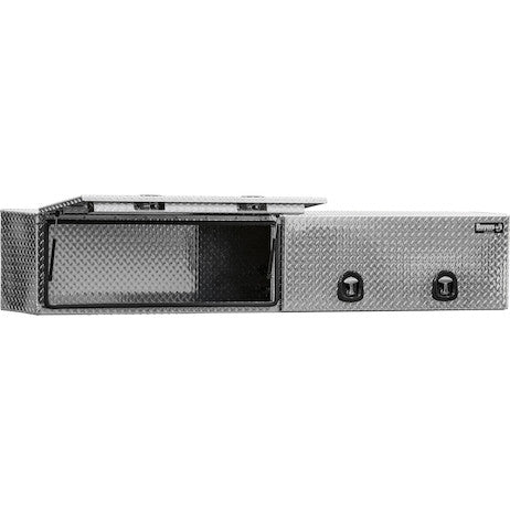 18x16x88 Inch Diamond Tread Aluminum Topsider Truck Box with Flip-Up Doors