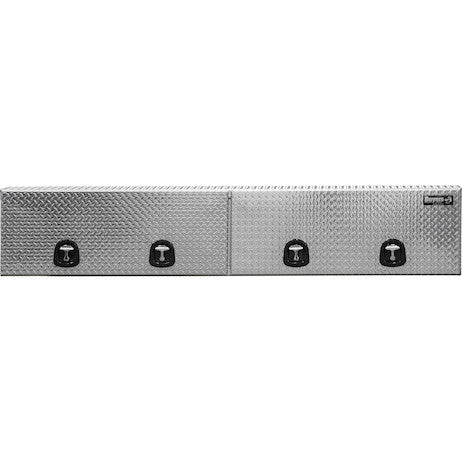 18x16x88 Inch Diamond Tread Aluminum Topsider Truck Box with Flip-Up Doors