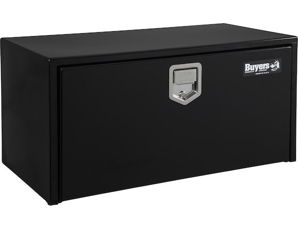 18x18x24 Inch Black Steel Underbody Truck Box With Paddle Latch