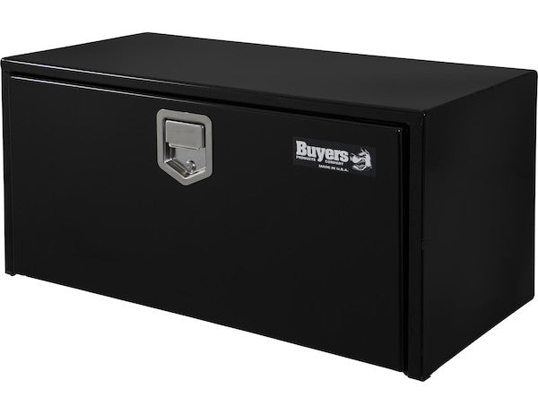 18x18x24 Inch Black Steel Underbody Truck Box With Paddle Latch