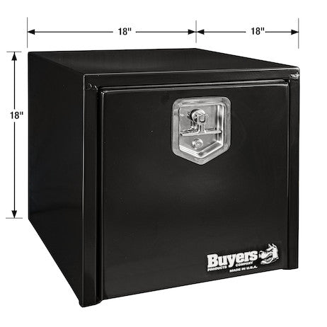 18x18x18 Inch Black Steel Underbody Truck Box