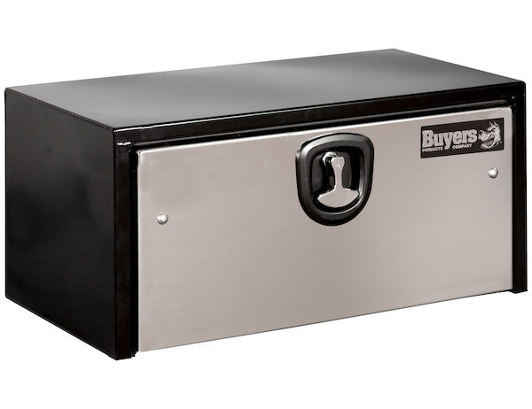 14x16x24 Inch Black Steel Truck Box With Stainless Steel Door