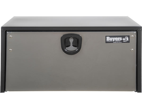 14x16x24 Inch Black Steel Truck Box With Stainless Steel Door