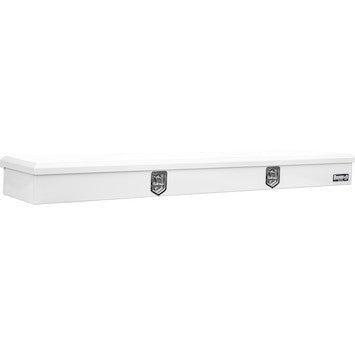 1702831 - 14x96 Heavy-Duty Gloss White Steel Gloss Top Mount Service Body Truck Tool Box