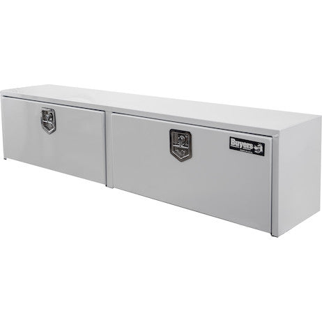 16x13x72 Inch White Steel Topsider Truck Box 