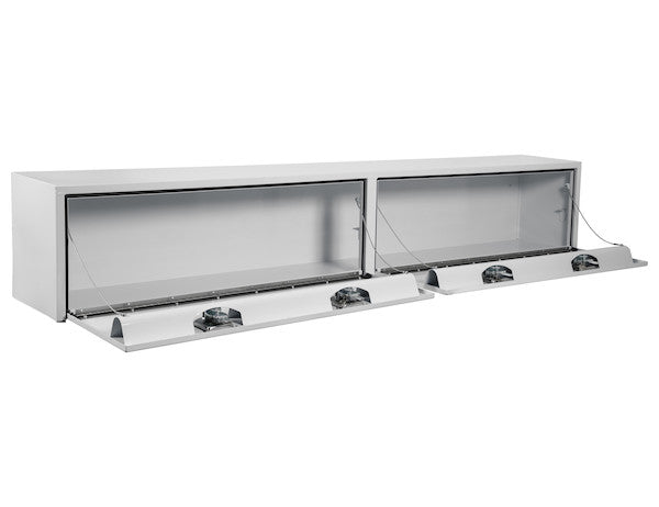 16x13x96 Inch White Steel Topsider Truck Box 