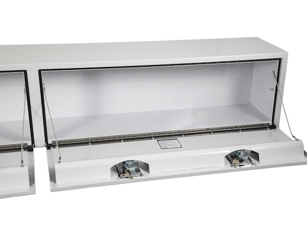 16x13x96 Inch White Steel Topsider Truck Box 