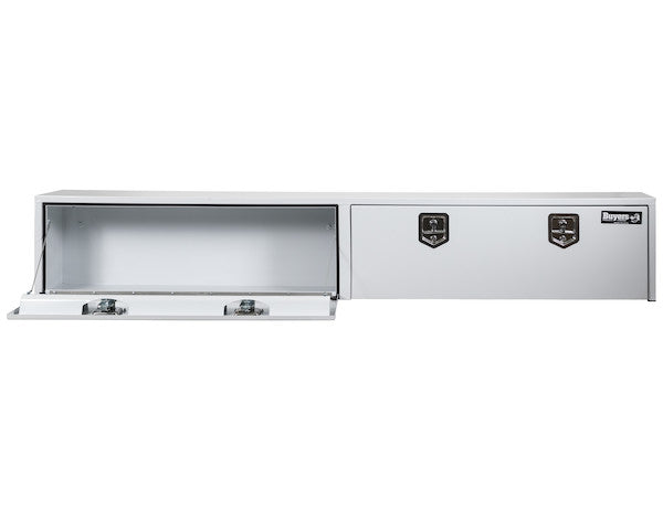 16x13x96 Inch White Steel Topsider Truck Box 
