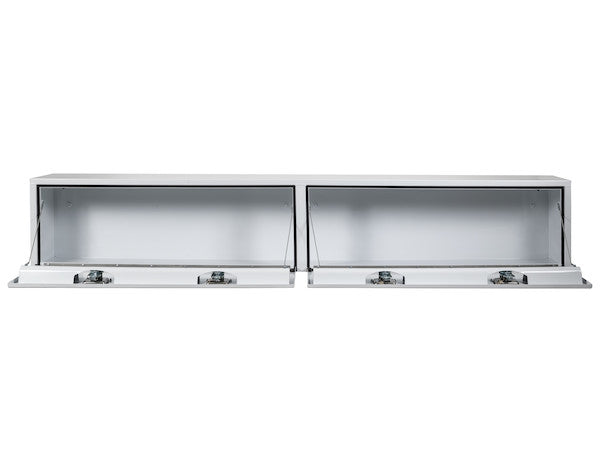 16x13x96 Inch White Steel Topsider Truck Box 