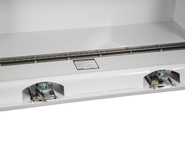 18x16x96 Inch White Steel Topsider Truck Box