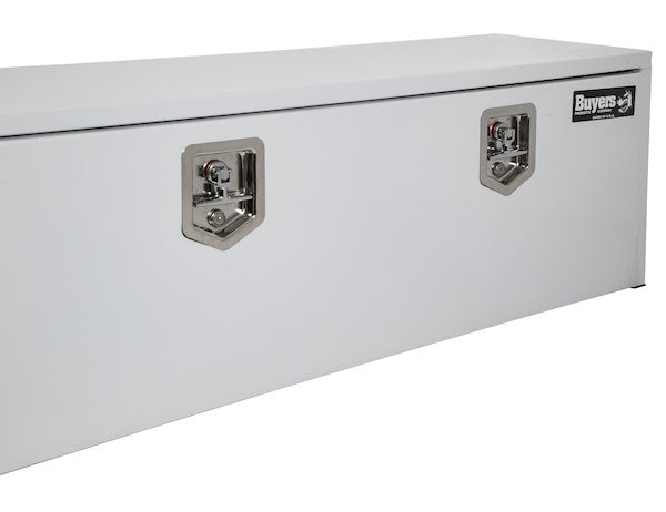 18x16x96 Inch White Steel Topsider Truck Box