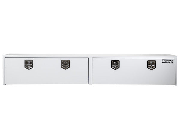 18x16x96 Inch White Steel Topsider Truck Box