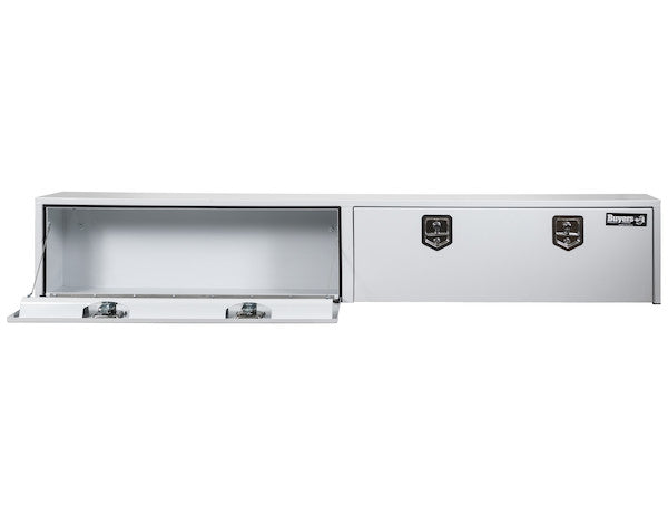 18x16x96 Inch White Steel Topsider Truck Box