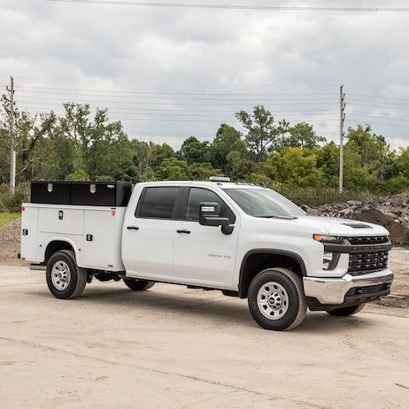 18x16x90 Inch Black Steel Topsider Truck Box