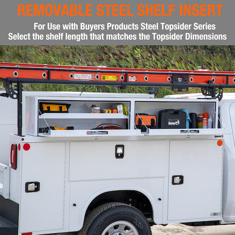 18x16x90 Inch Black Steel Topsider Truck Box
