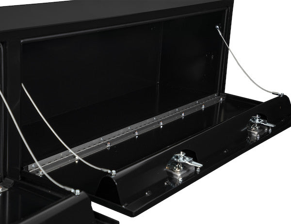 16x13x96 Inch Black Steel Topsider Truck Box 
