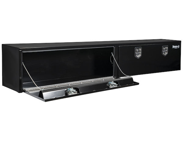 18x16x96 Inch Black Steel Topsider Truck Box