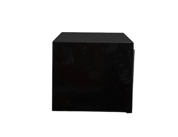 14x16x30 Inch Black Steel Underbody Truck Box with Built-In Shelf