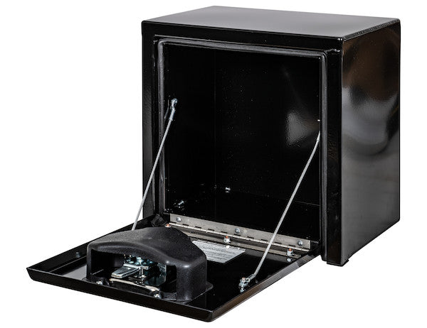 15x10x15 Inch Black Steel Underbody Truck Box with T-Handle