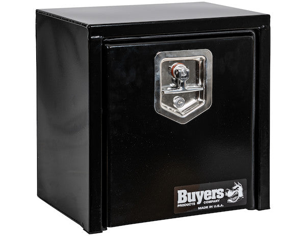 15x10x15 Inch Black Steel Underbody Truck Box with T-Handle