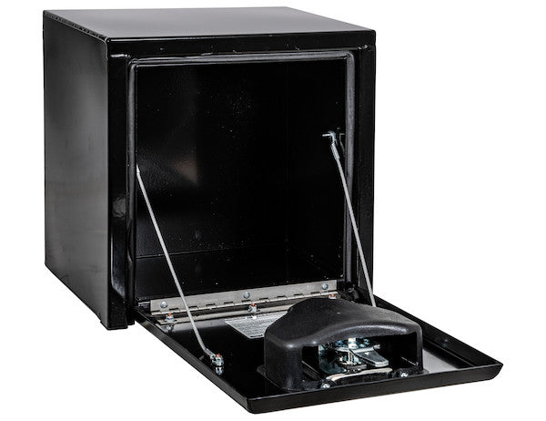 15x10x15 Inch Black Steel Underbody Truck Box with T-Handle