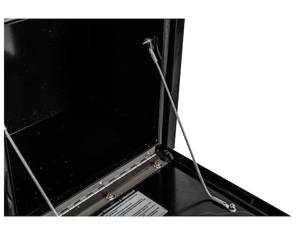 15x10x15 Inch Black Steel Underbody Truck Box with T-Handle